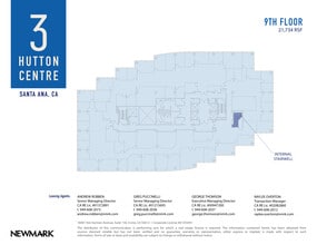 3 Hutton Centre Dr, Santa Ana, CA à louer Plan d’étage- Image 1 de 2