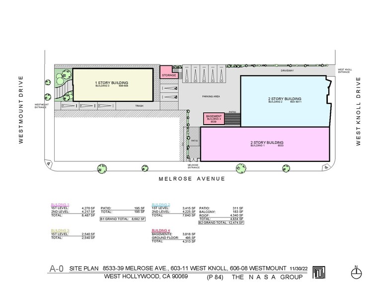 8533-8539 Melrose Ave, Los Angeles, CA à louer - Plan d’étage - Image 3 de 9