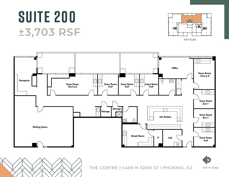 4400 N 32nd St, Phoenix, AZ for lease Floor Plan- Image 1 of 1