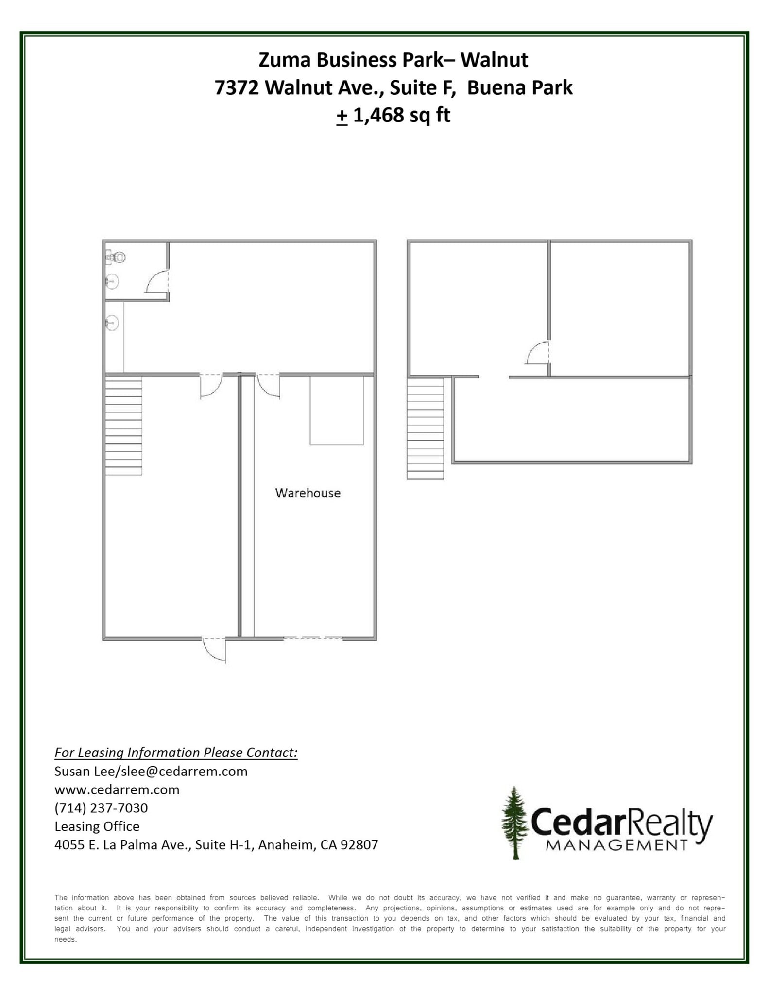 7372 Walnut Ave, Buena Park, CA à louer Plan de site- Image 1 de 1