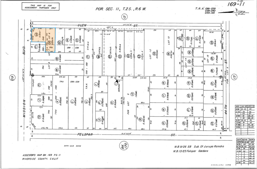 9106-9110 Mission Blvd, Riverside, CA for sale - Plat Map - Image 2 of 40