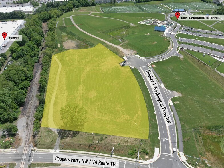 Peppers Ferry NW rd, Christiansburg, VA à vendre - Aérien - Image 2 de 2