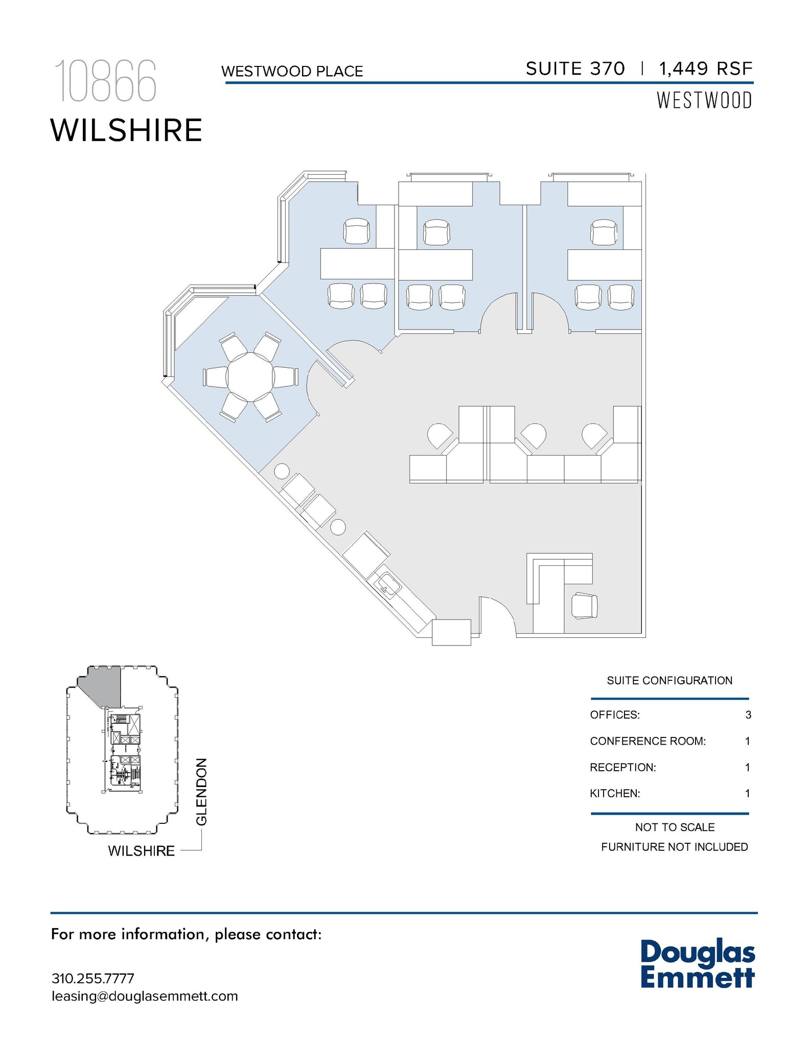 10866 Wilshire Blvd, Los Angeles, CA for lease Floor Plan- Image 1 of 1