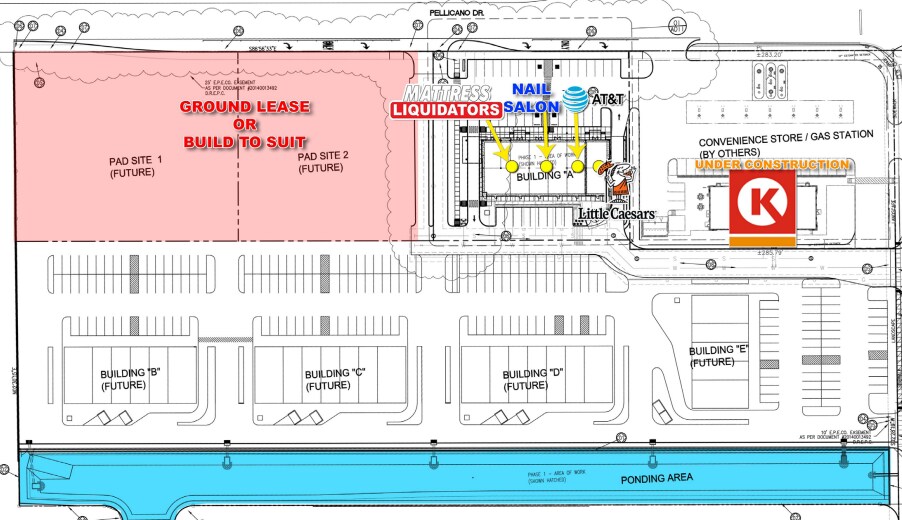 SWC Pellicano, Horizon City, TX à louer - Plan de site - Image 2 de 3