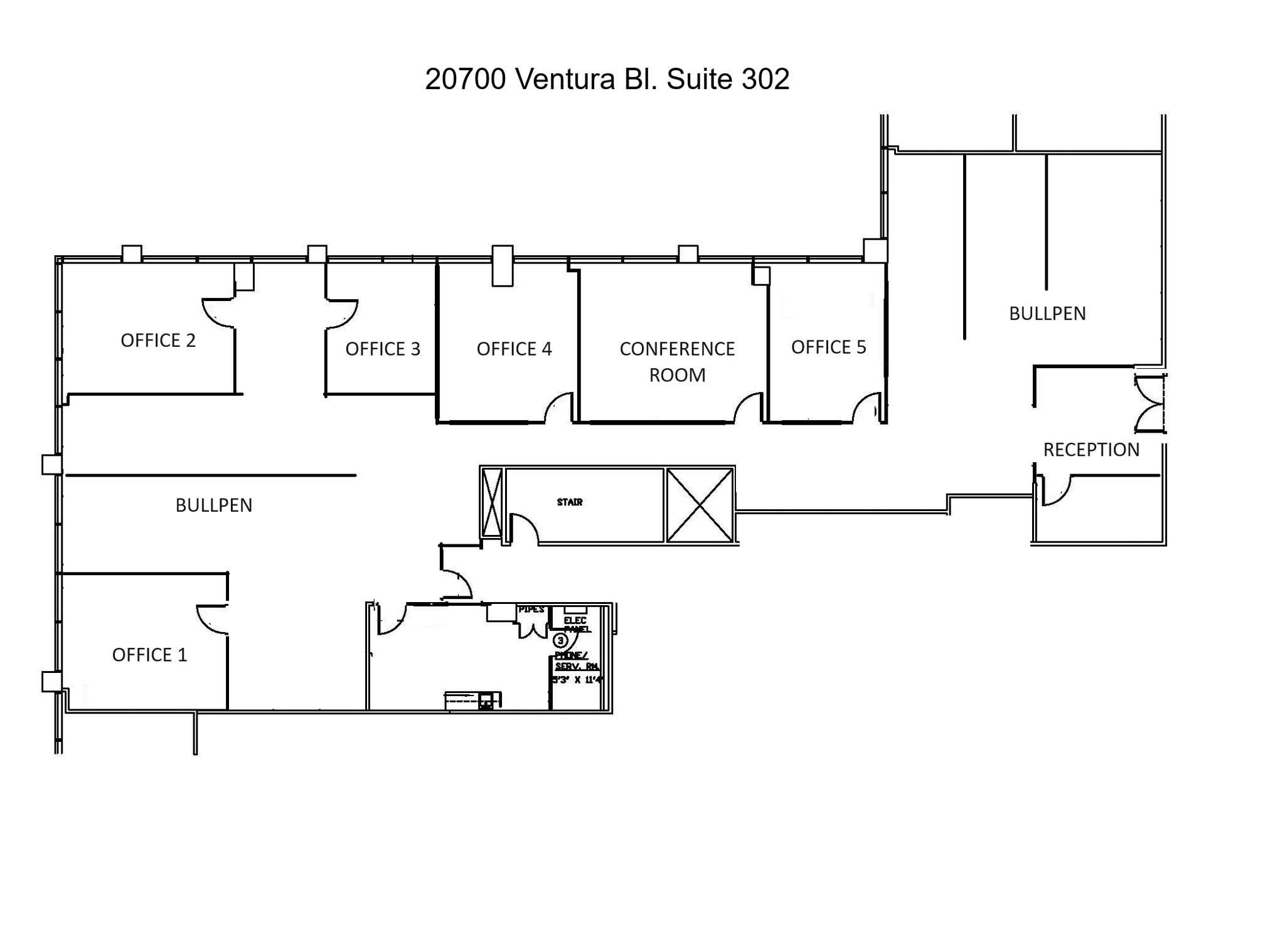 20700 Ventura Blvd, Woodland Hills, CA for sale Floor Plan- Image 1 of 1
