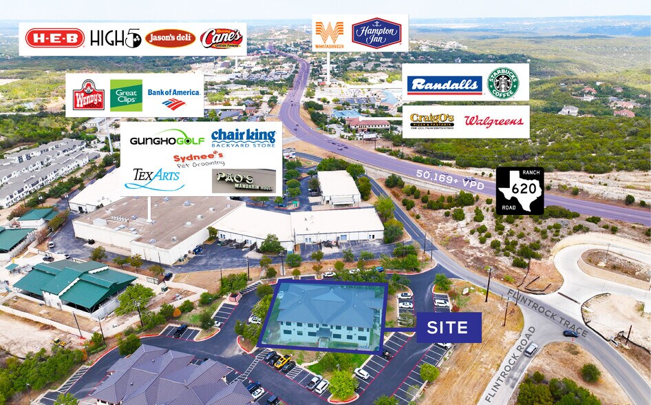 2806 Flintrock Trace, Lakeway, TX for sale - Aerial - Image 3 of 19