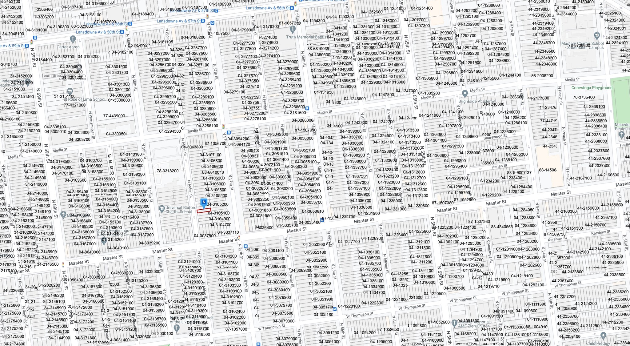 1419 N Alden St, Philadelphia, PA for sale Plat Map- Image 1 of 2