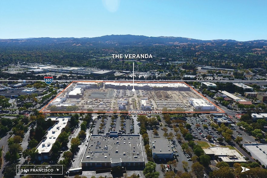 2001-2095 Diamond Blvd, Concord, CA for lease - Aerial - Image 2 of 8