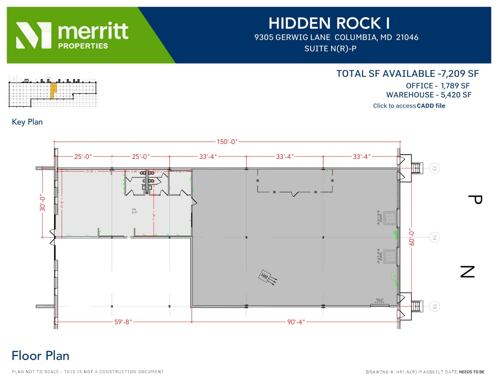 9515 Gerwig Ln, Columbia, MD for lease Floor Plan- Image 1 of 1