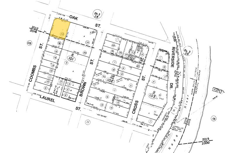 486 Coombs St, Napa, CA for sale - Plat Map - Image 3 of 5