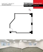 164 Eglinton Ave E, Toronto, ON à louer Plan d’étage- Image 1 de 1