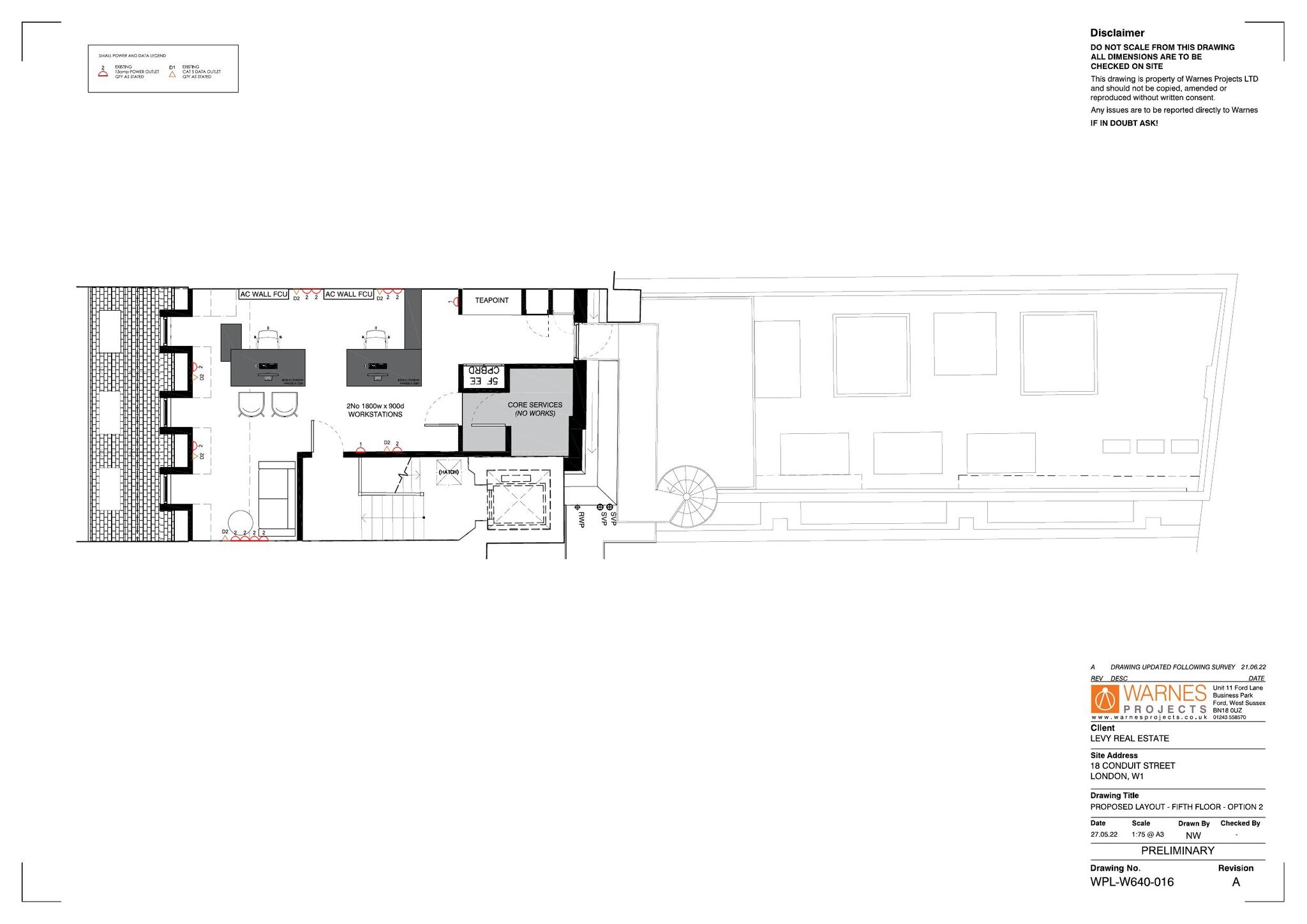 18 Conduit St, Londres à louer Plan d’étage- Image 1 de 2