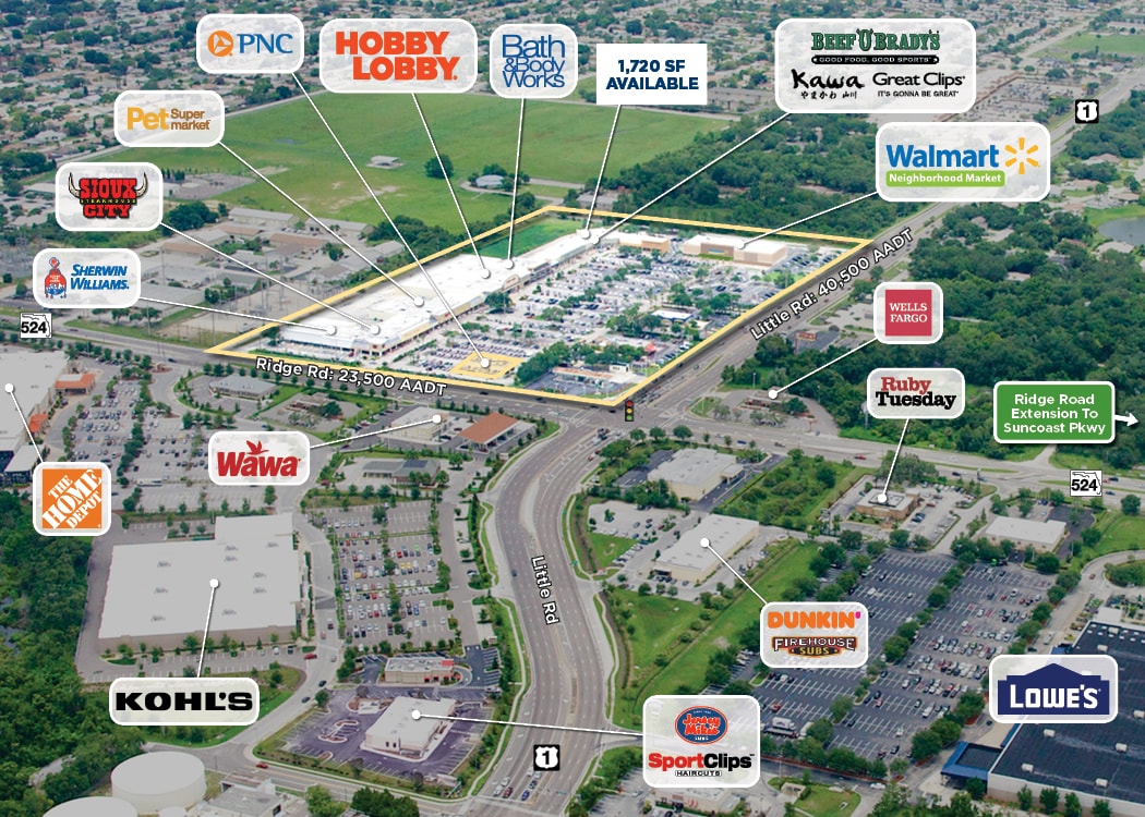 8501-8755 Little Rd, New Port Richey, FL for lease Building Photo- Image 1 of 1