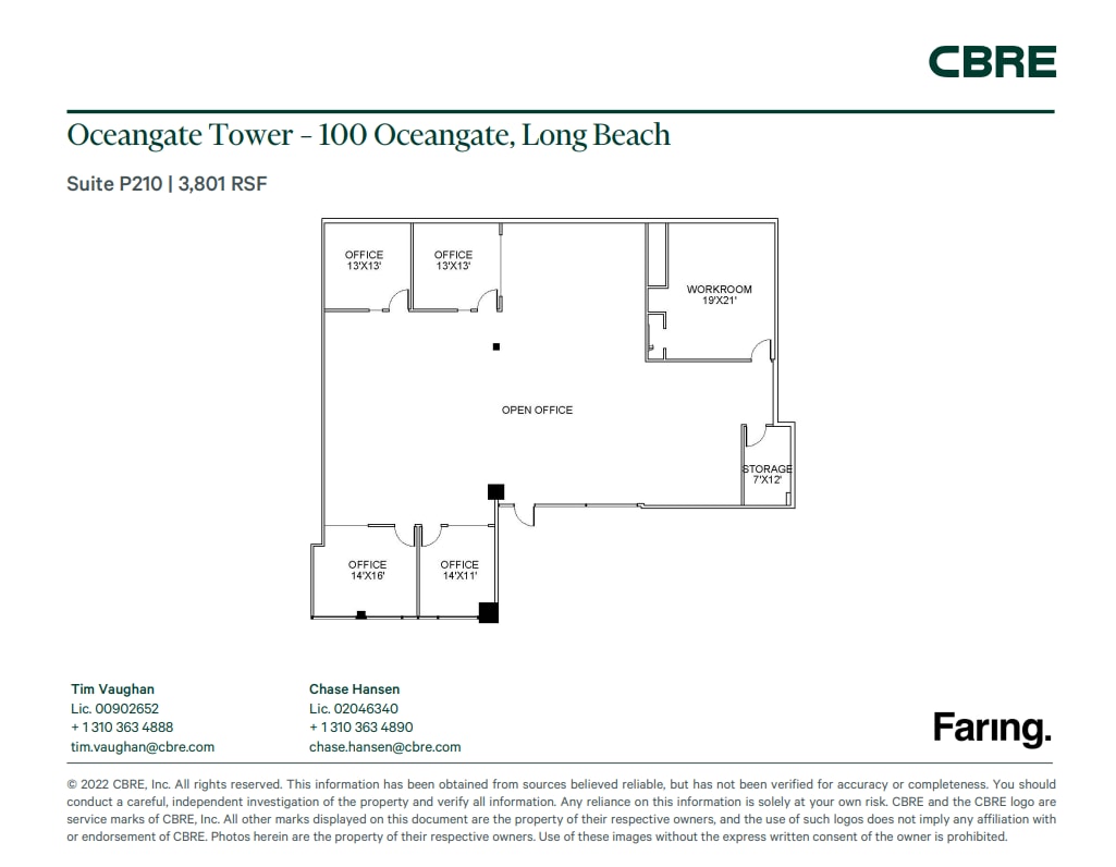 100 Oceangate, Long Beach, CA for lease Floor Plan- Image 1 of 1