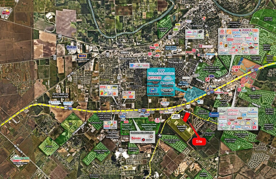 4910 Bryan Rd, Richmond, TX à vendre - Aérien - Image 2 de 5