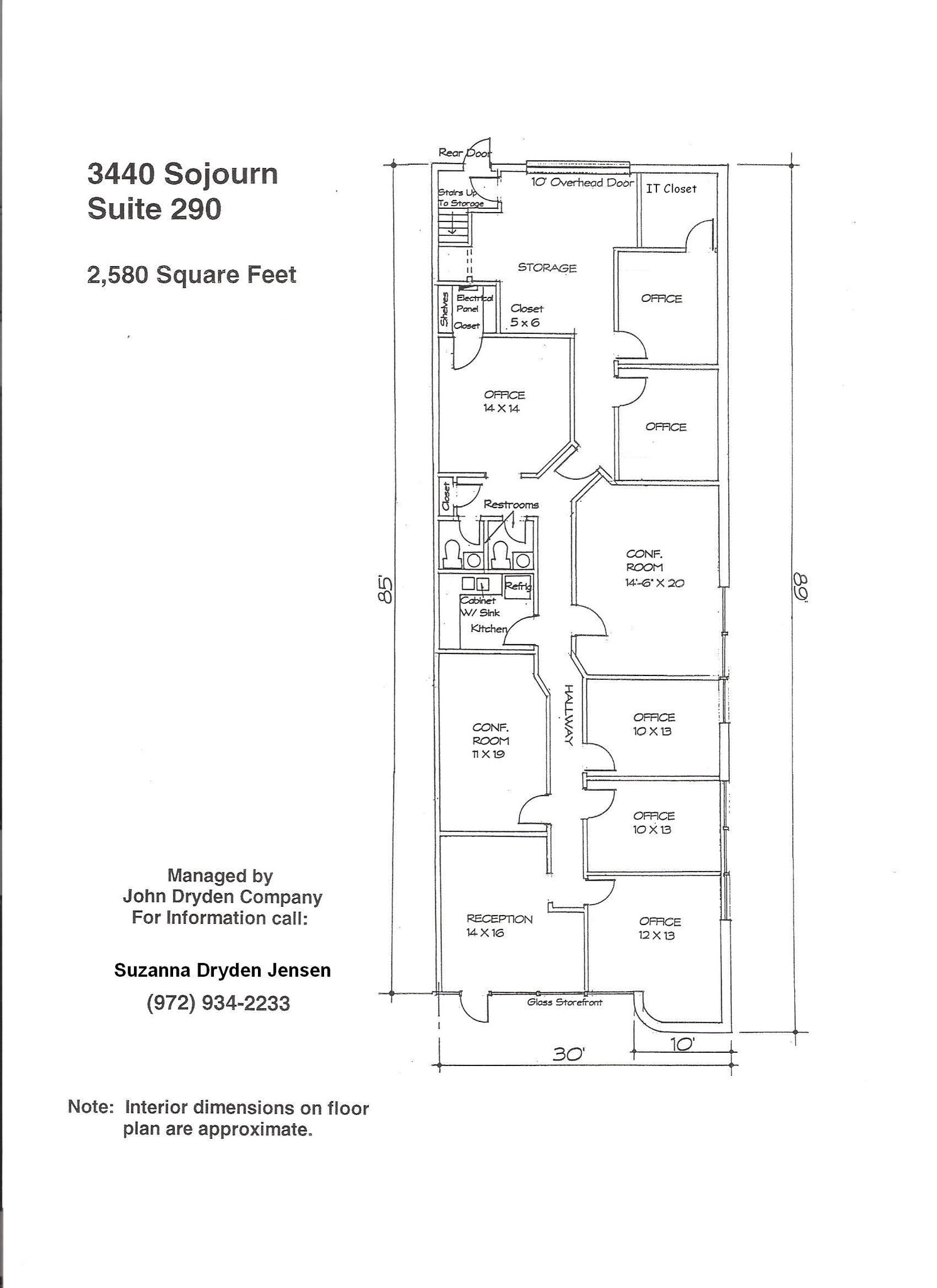 3440 Sojourn Dr, Carrollton, TX à louer Plan d  tage- Image 1 de 10