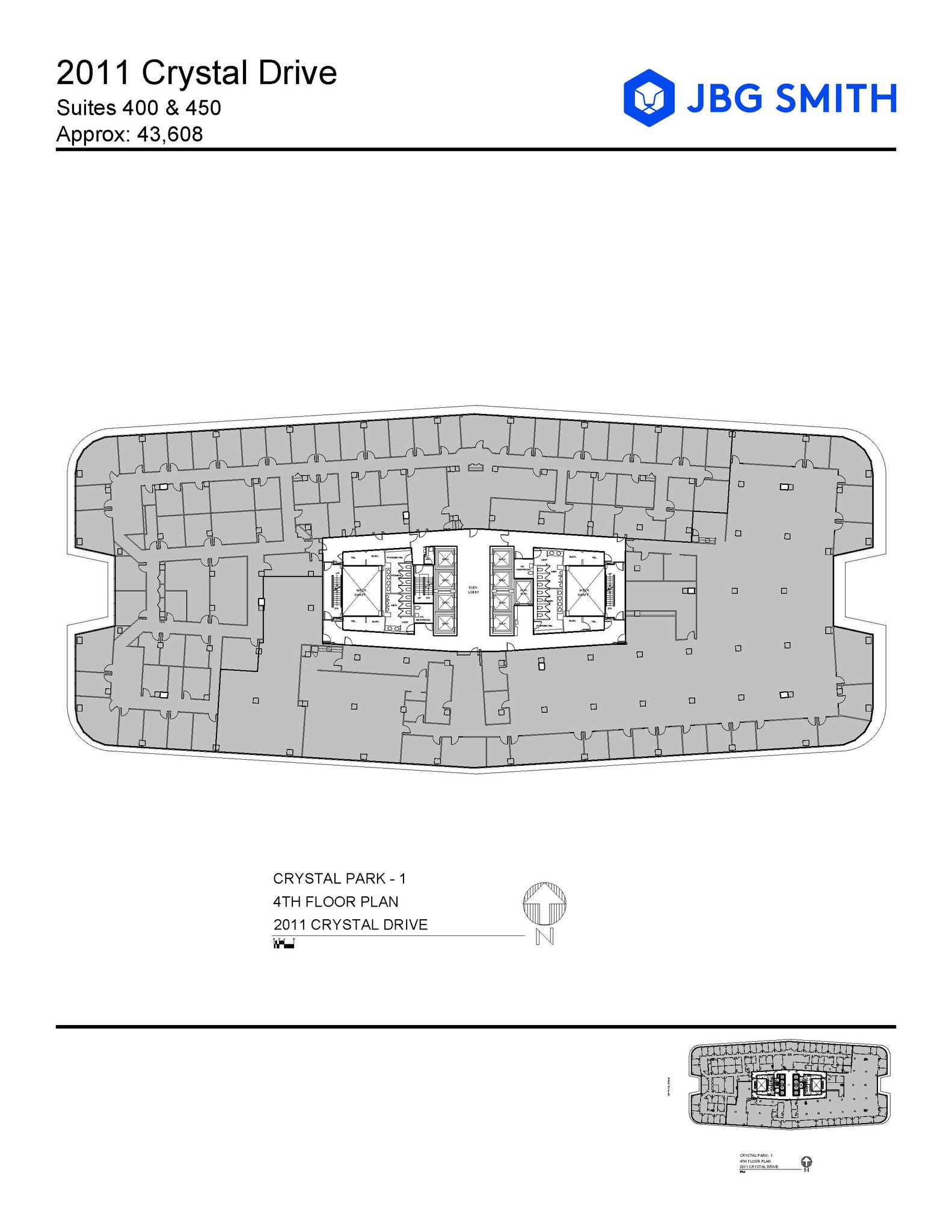 2011 Crystal Dr, Arlington, VA à louer Plan d  tage- Image 1 de 1