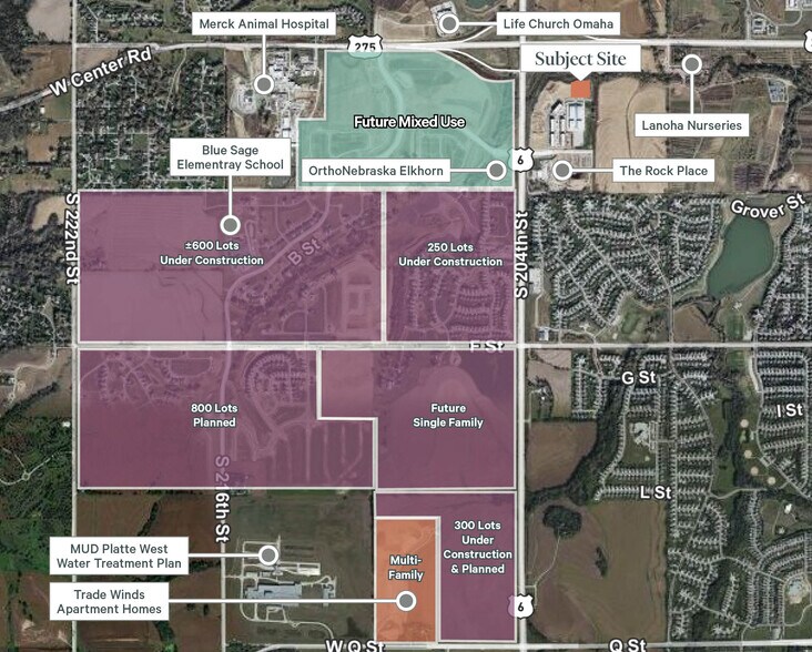 20120 Oak St, Elkhorn, NE à vendre - Aérien - Image 3 de 5