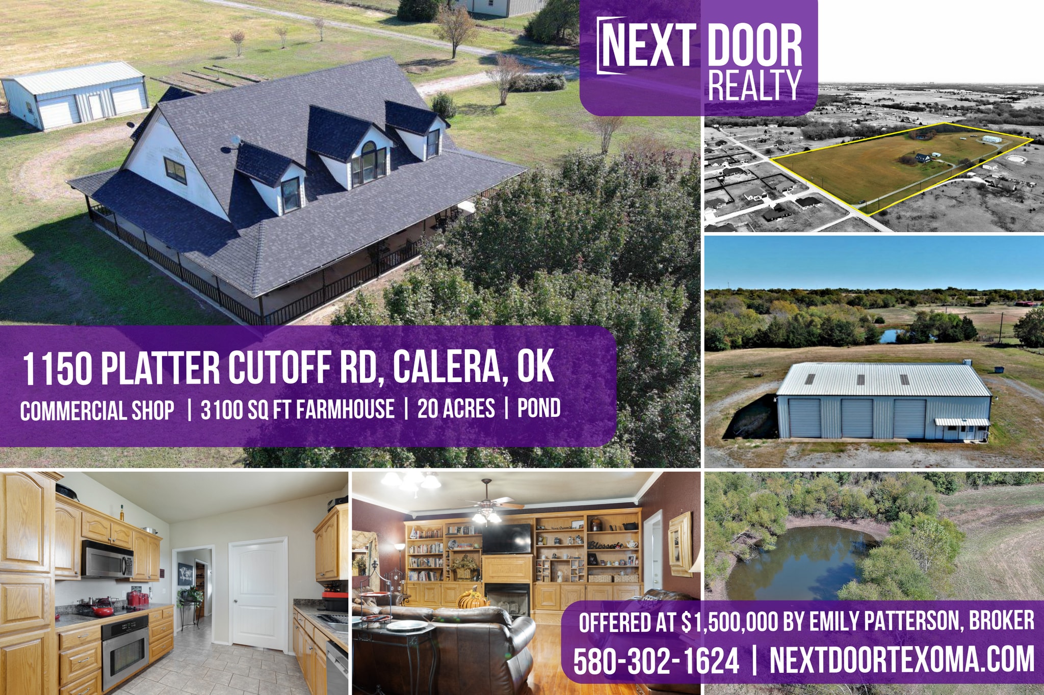 1150 Platter Cutoff Rd, Calera, OK for sale Primary Photo- Image 1 of 34