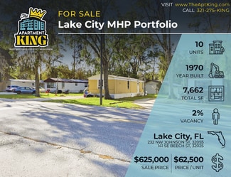 Plus de détails pour Lake City Mobile Home Park Portfolio – Multi-résidentiel à vendre, Lake City, FL