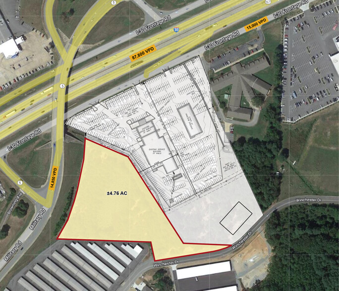 19501 - 19503 I-30 South, Benton, AR for sale - Site Plan - Image 1 of 3