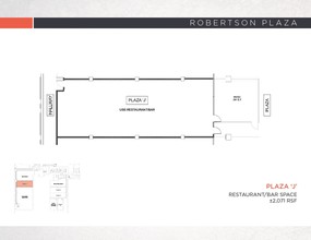 116-120 N Robertson Blvd, West Hollywood, CA à louer Plan d  tage- Image 1 de 2