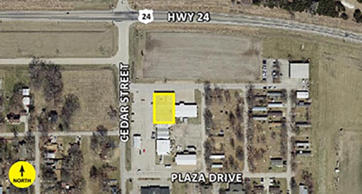 609 Cedar St, Perry, KS à vendre - Aérien - Image 2 de 2