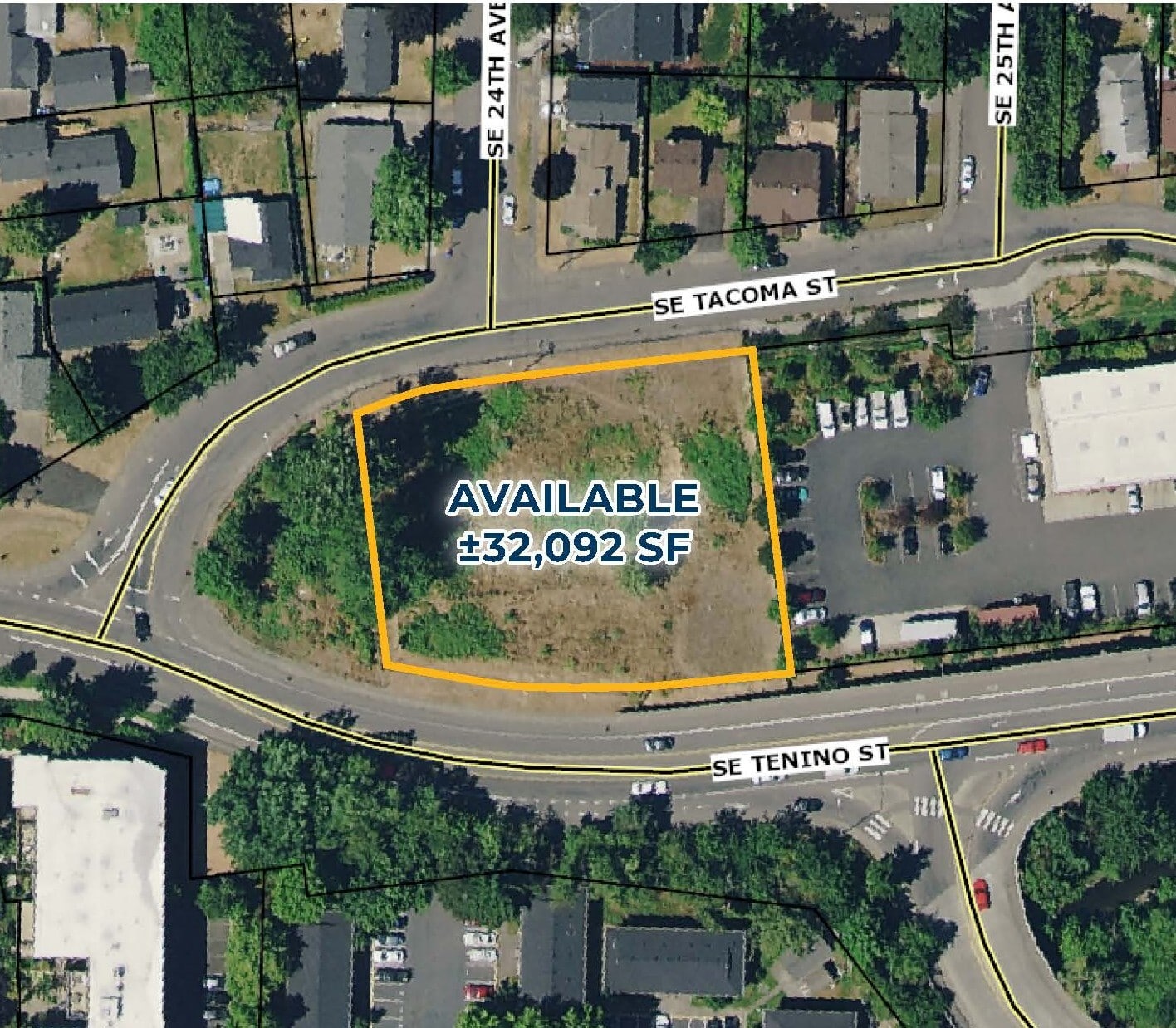 SE Tacoma St, Portland, OR for sale Aerial- Image 1 of 3