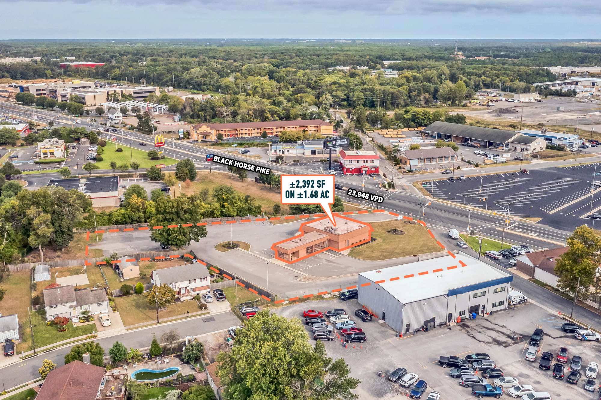 935 Black Horse Pike, Pleasantville, NJ for sale Aerial- Image 1 of 7