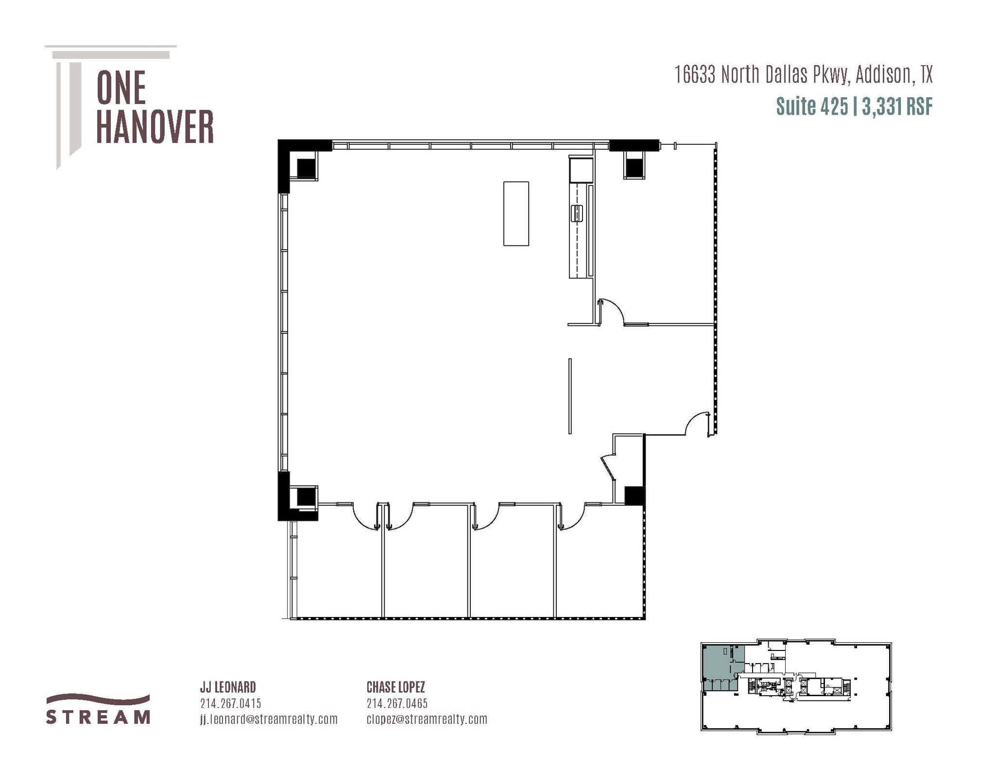 16633 N Dallas Pky, Addison, TX à louer Plan d  tage- Image 1 de 1