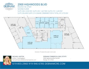 2900 Highwoods Blvd, Raleigh, NC à louer Plan d’étage- Image 1 de 1