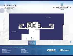 999 E Playa Del Norte, Tempe, AZ for lease Floor Plan- Image 1 of 1