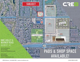 Plus de détails pour NWC Higley Road & Warner Road, Gilbert, AZ - Terrain à louer