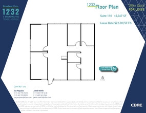 1232 E Broadway Rd, Tempe, AZ for lease Floor Plan- Image 1 of 1