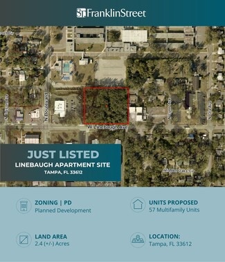 Plus de détails pour 825 W Linebaugh Ave, Tampa, FL - Terrain à vendre