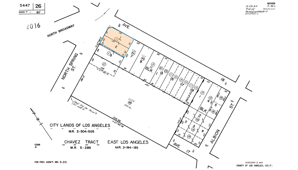 1790-1796 N Spring St, Los Angeles, CA à vendre - Plan cadastral - Image 2 de 6