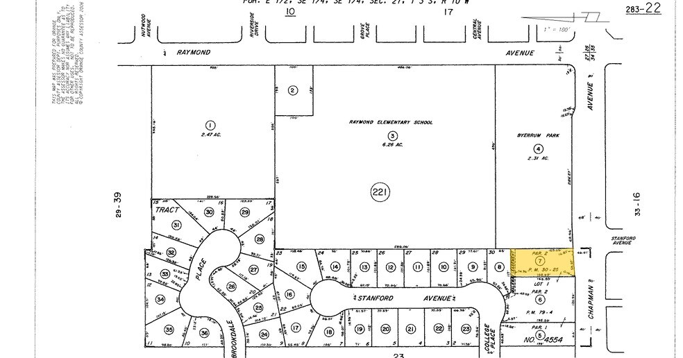 1023 E Chapman Ave, Fullerton, CA à louer - Plan cadastral - Image 2 de 9