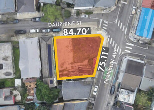 2524 Dauphine, New Orleans, LA - aerial  map view