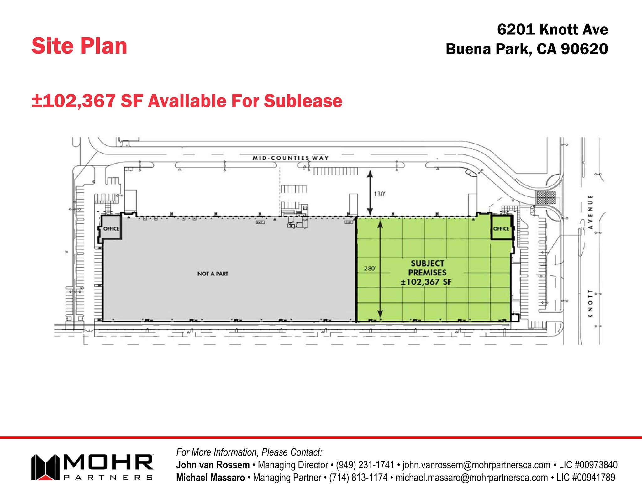 6201-6251 Knott Ave, Buena Park, CA for lease Site Plan- Image 1 of 1