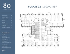 80 Maiden Ln, New York, NY à louer Plan d’étage- Image 1 de 8