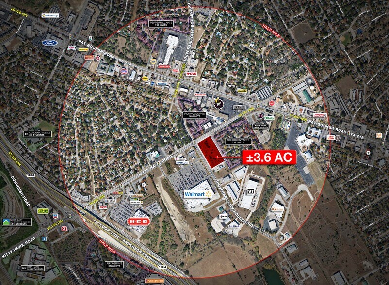 Kitty Hawk & Universal City Blvd, Universal City, TX for sale - Aerial - Image 2 of 3