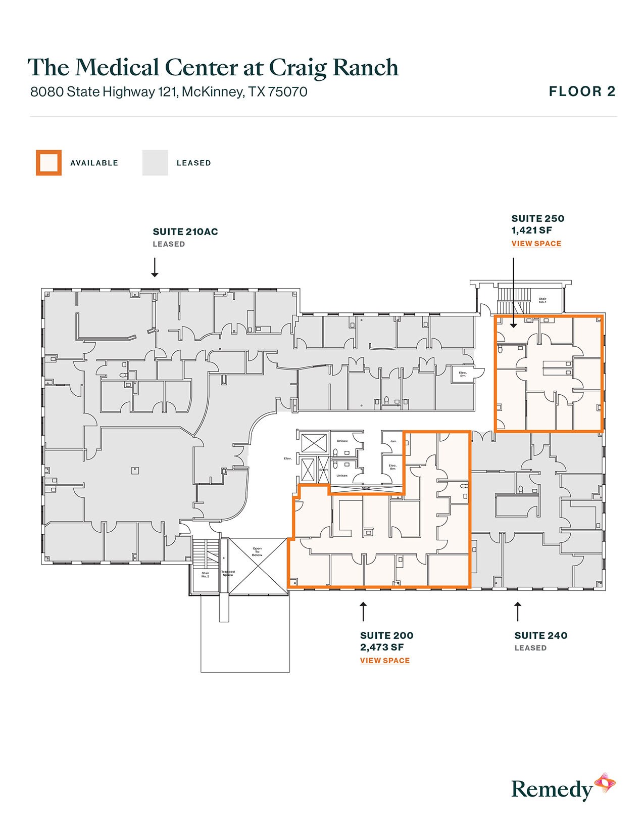 8080 State Highway 121, McKinney, TX à louer Plan d’étage- Image 1 de 1
