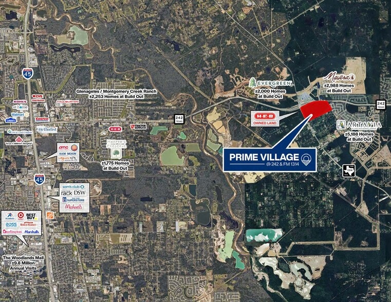 SEQ Hwy 242 & FM 1314, Conroe, TX for sale - Building Photo - Image 2 of 3