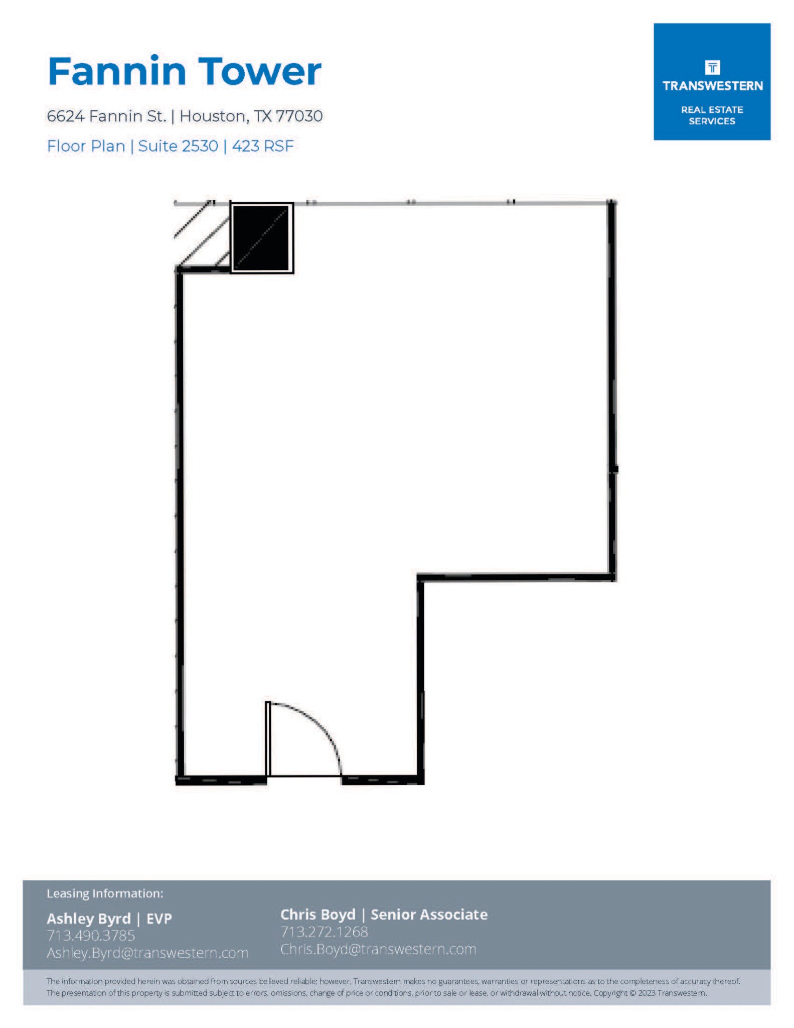 6624 Fannin St, Houston, TX à louer Plan d’étage- Image 1 de 1