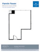 6624 Fannin St, Houston, TX à louer Plan d’étage- Image 1 de 1