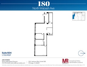 180 N Wabash Ave, Chicago, IL for lease Floor Plan- Image 1 of 1