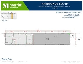 611 Hammonds Ferry Rd, Linthicum, MD à louer Plan d’étage- Image 1 de 1