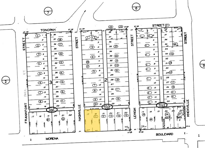 1485 Morena Blvd, San Diego, CA à louer - Plan cadastral - Image 2 de 12