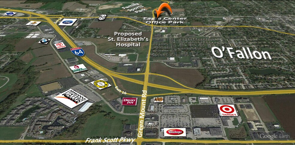 7 Eagle Ctr, O'Fallon, IL à louer - Photo du bâtiment - Image 3 de 11