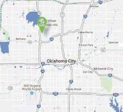 3007 NW 63rd St, Oklahoma City, OK - AERIAL  map view